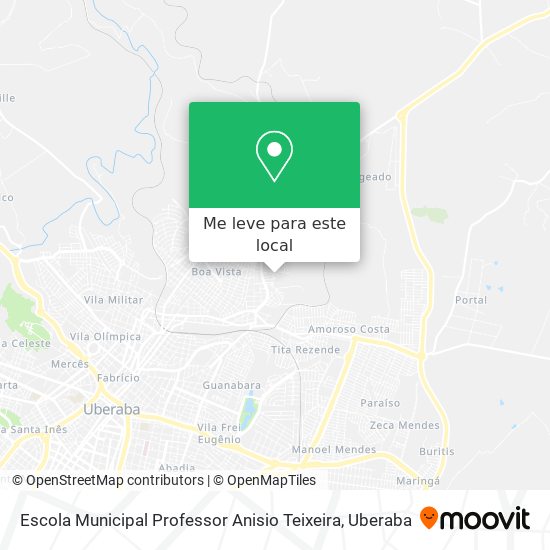 Escola Municipal Professor Anisio Teixeira mapa