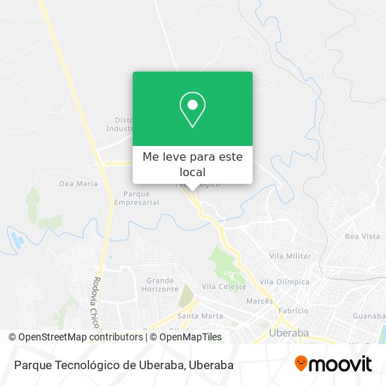 Parque Tecnológico de Uberaba mapa