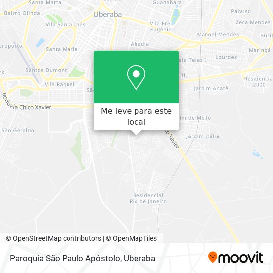 Paroquia São Paulo Apóstolo mapa