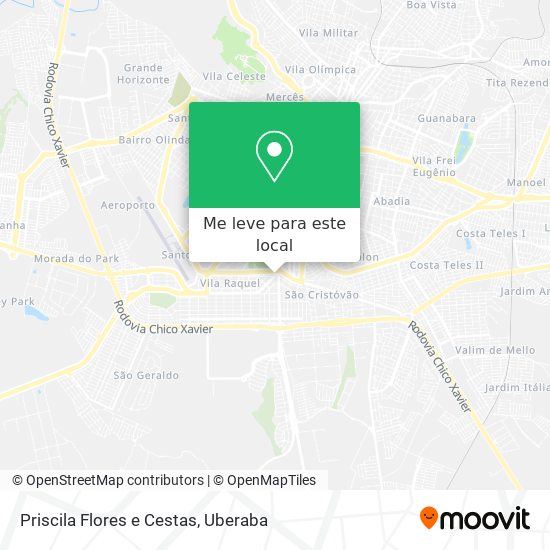 Priscila Flores e Cestas mapa
