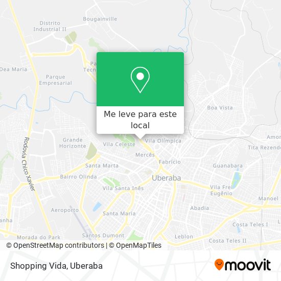 Shopping Vida mapa