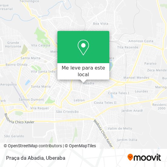 Praça da Abadia mapa
