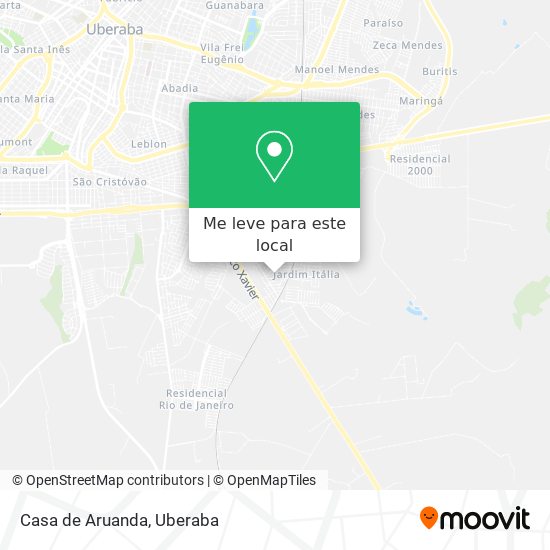 Casa de Aruanda mapa