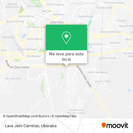 Lava Jato Carretao mapa