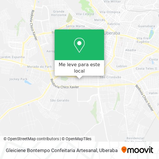 Gleiciene Bontempo Confeitaria Artesanal mapa