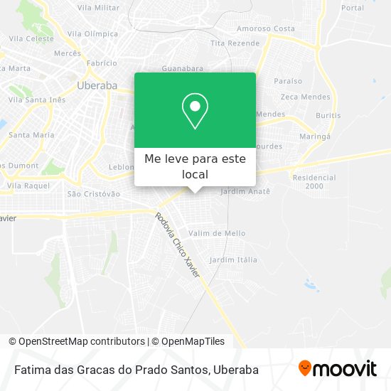 Fatima das Gracas do Prado Santos mapa