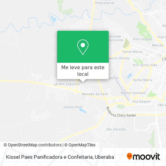 Kissel Paes Panificadora e Confeitaria mapa