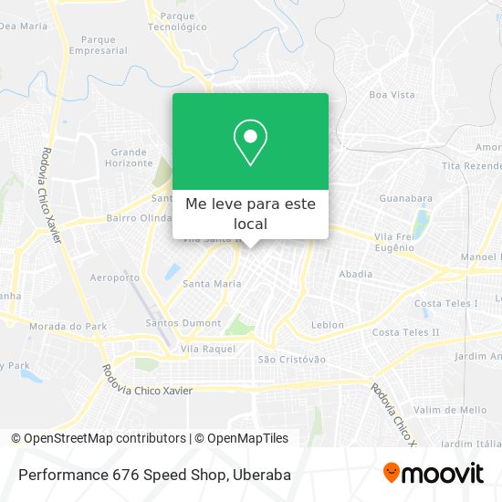 Performance 676 Speed Shop mapa