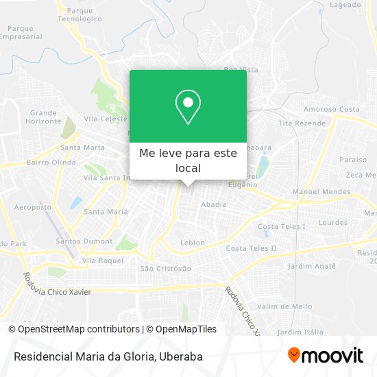 Residencial Maria da Gloria mapa