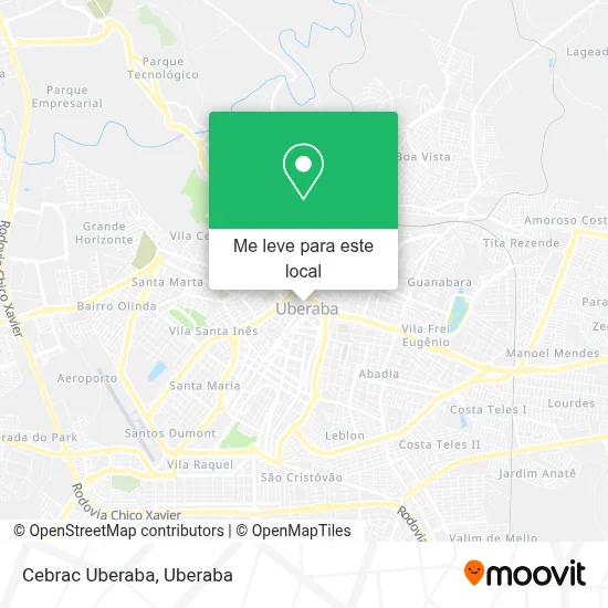 Cebrac Uberaba mapa