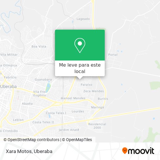 Xara Motos mapa