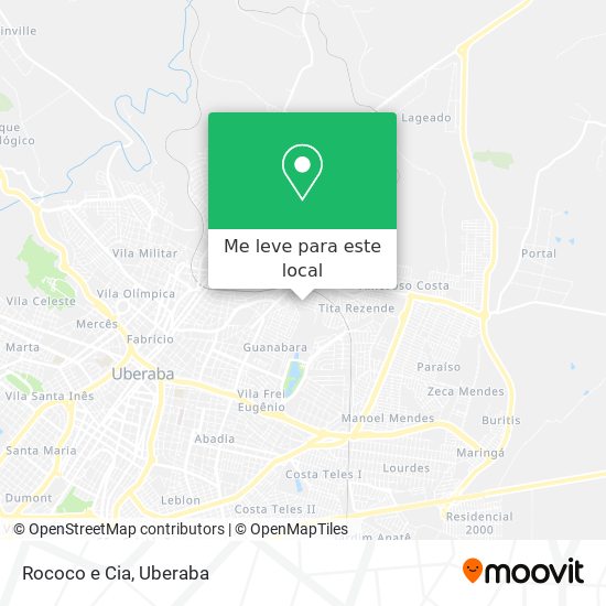 Rococo e Cia mapa