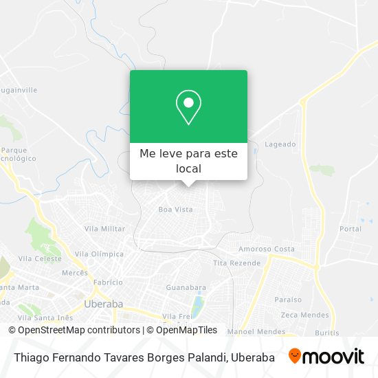 Thiago Fernando Tavares Borges Palandi mapa