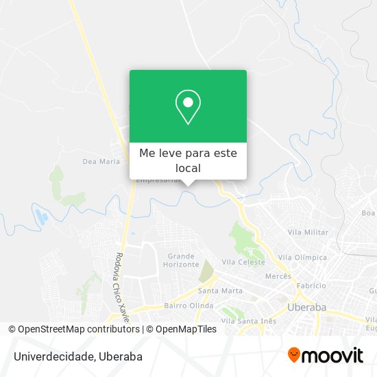 Univerdecidade mapa