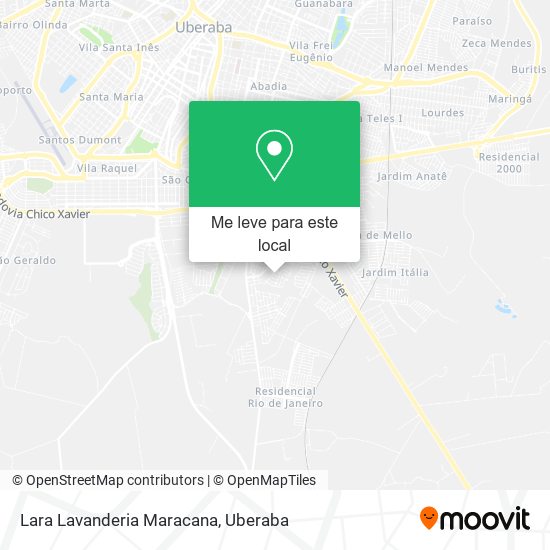 Lara Lavanderia Maracana mapa