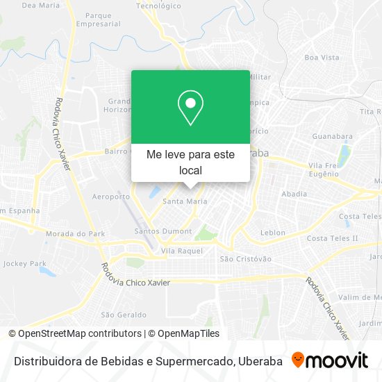 Distribuidora de Bebidas e Supermercado mapa