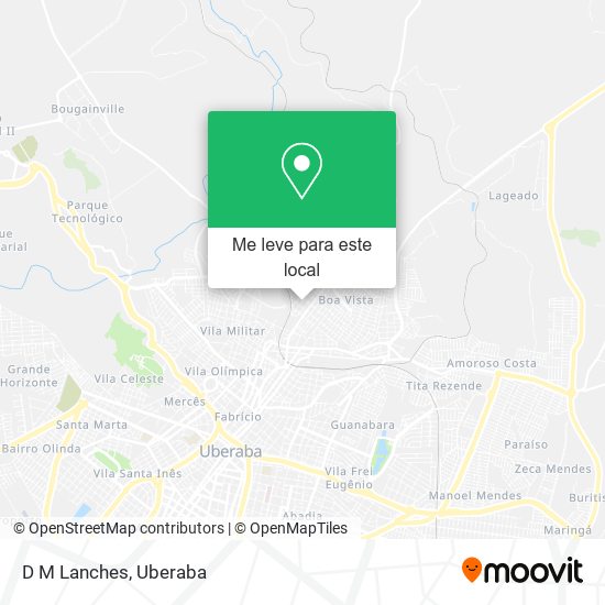 D M Lanches mapa