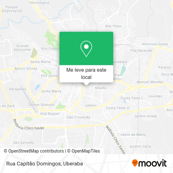 Rua Capitão Domingos mapa