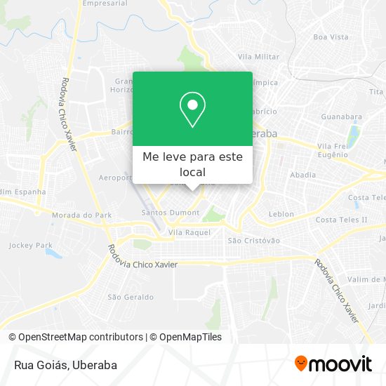 Rua Goiás mapa