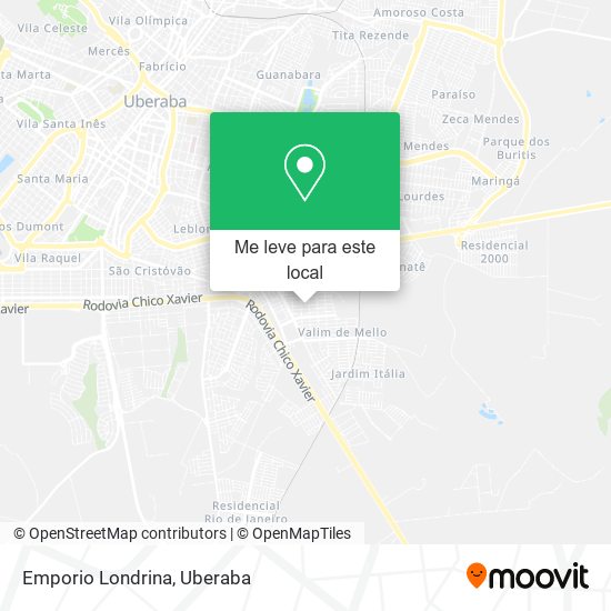 Emporio Londrina mapa