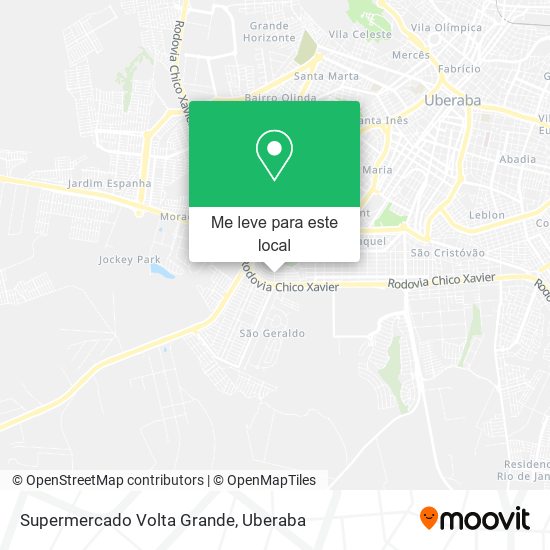 Supermercado Volta Grande mapa