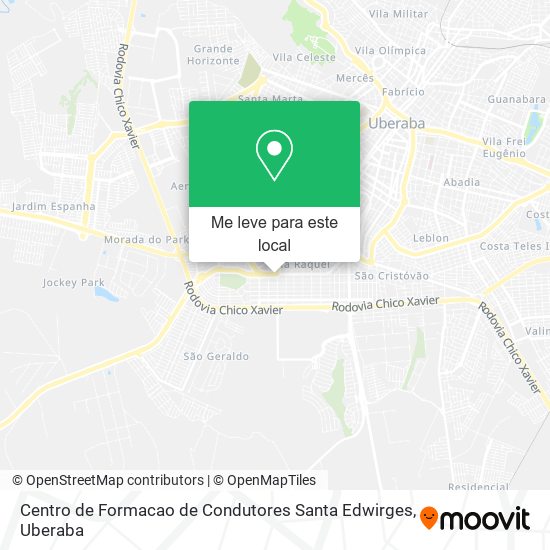 Centro de Formacao de Condutores Santa Edwirges mapa