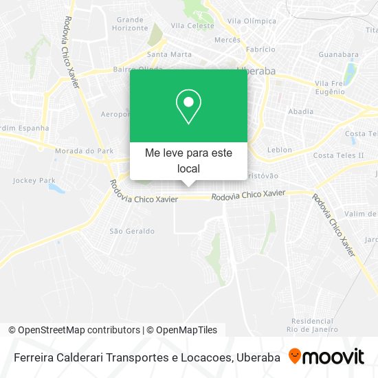 Ferreira Calderari Transportes e Locacoes mapa