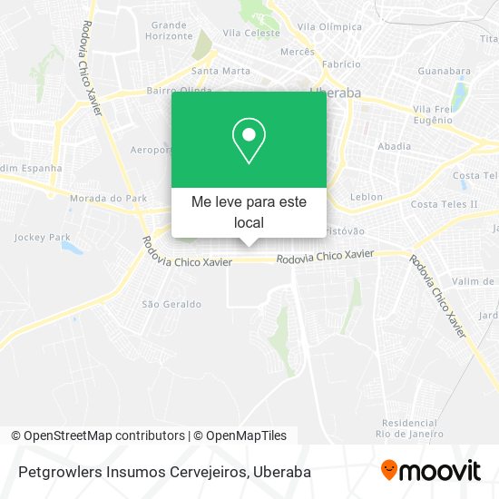 Petgrowlers Insumos Cervejeiros mapa