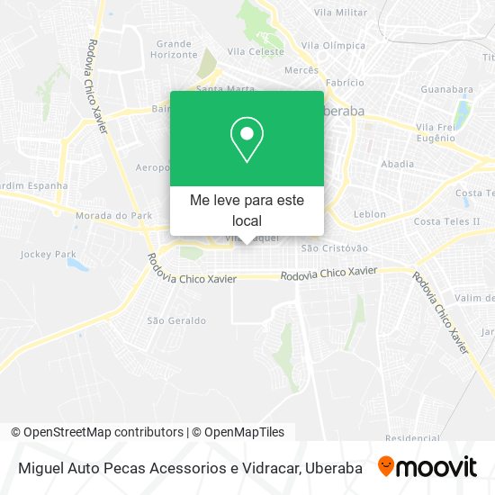 Miguel Auto Pecas Acessorios e Vidracar mapa