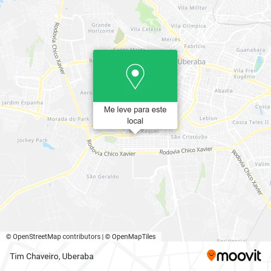 Tim Chaveiro mapa