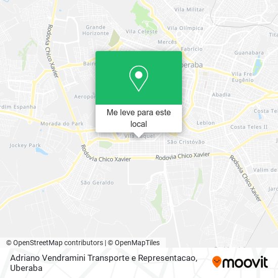 Adriano Vendramini Transporte e Representacao mapa