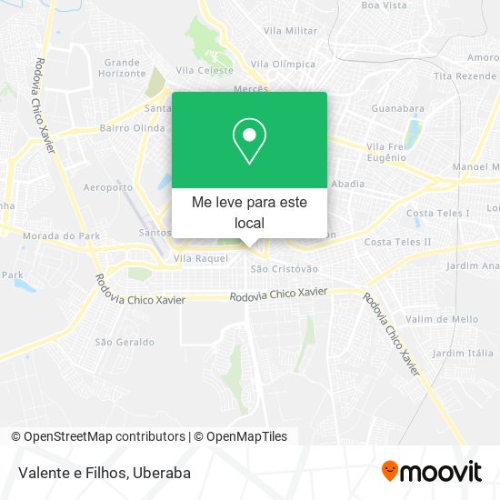 Valente e Filhos mapa