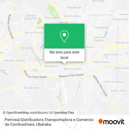 Petrosul Distribuidora Transportadora e Comércio de Combustíveis mapa