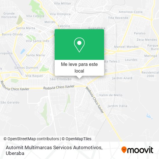 Automit Multimarcas Servicos Automotivos mapa