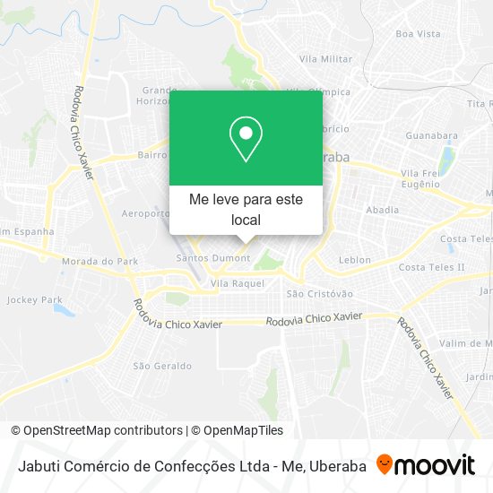 Jabuti Comércio de Confecções Ltda - Me mapa