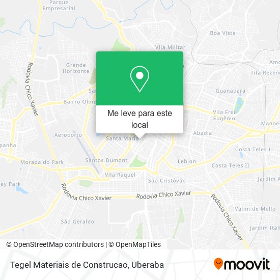 Tegel Materiais de Construcao mapa