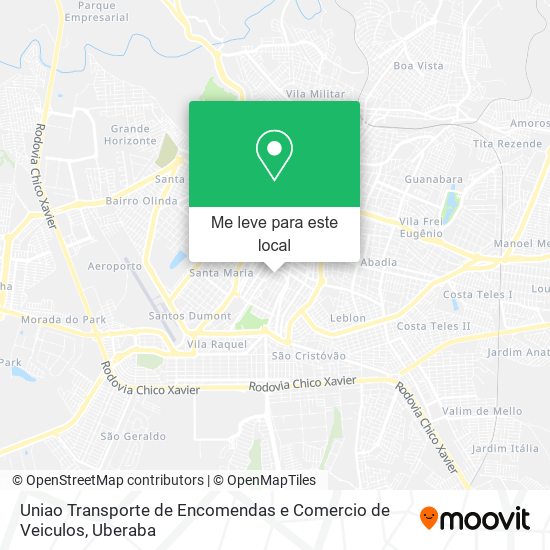 Uniao Transporte de Encomendas e Comercio de Veiculos mapa