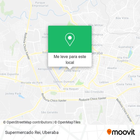 Supermercado Rei mapa