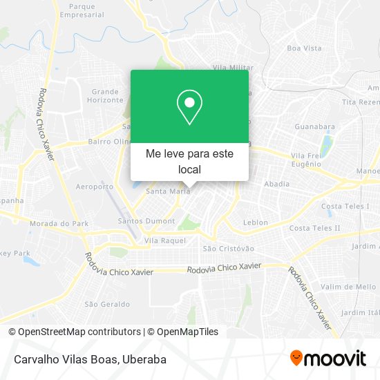 Carvalho Vilas Boas mapa