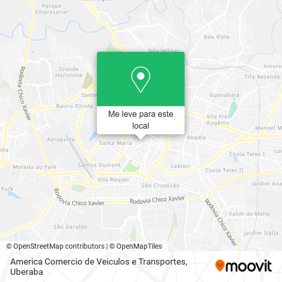 America Comercio de Veiculos e Transportes mapa