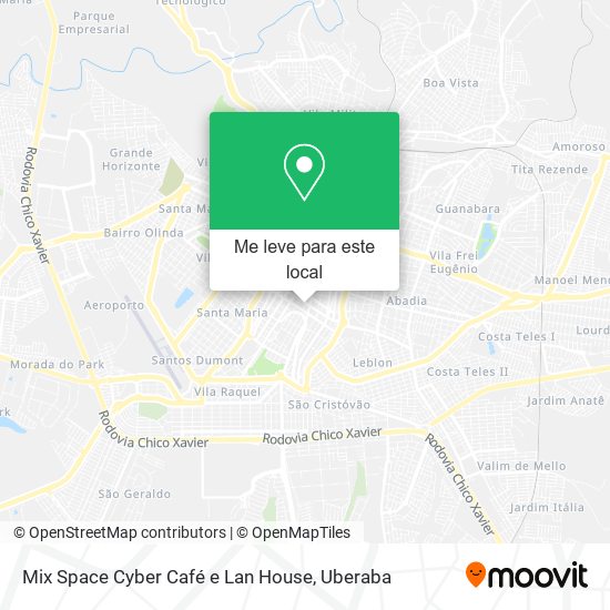 Mix Space Cyber Café e Lan House mapa