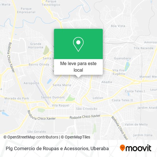 Plg Comercio de Roupas e Acessorios mapa