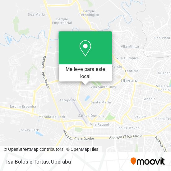 Isa Bolos e Tortas mapa