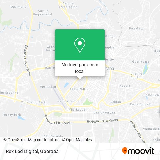Rex Led Digital mapa