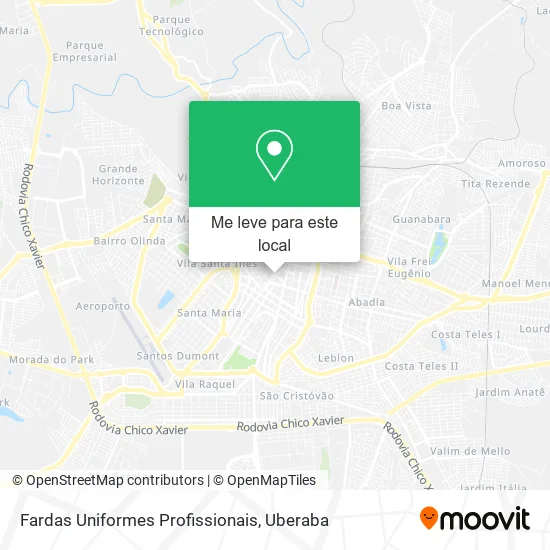 Fardas Uniformes Profissionais mapa