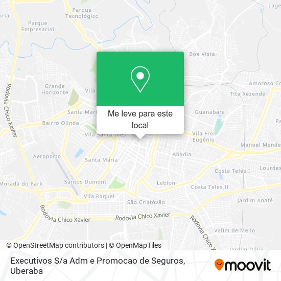 Executivos S / a Adm e Promocao de Seguros mapa