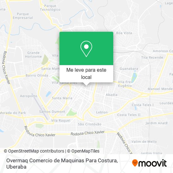 Overmaq Comercio de Maquinas Para Costura mapa