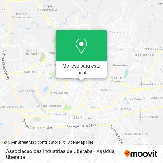 Associacao das Industrias de Uberaba - Assidua mapa