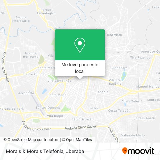 Morais & Morais Telefonia mapa