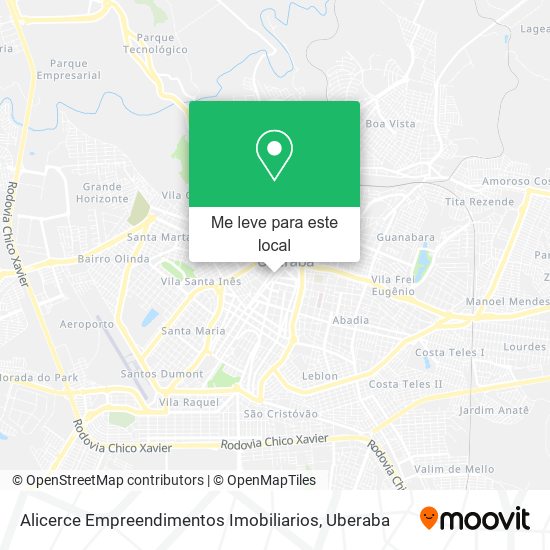 Alicerce Empreendimentos Imobiliarios mapa